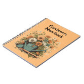 ガーデナーカスタム文字ノートブックライニング ノートブック (左側)