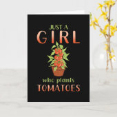 ガーデナーガーデナートマト植物ことわざギフト カード (黄色い花)