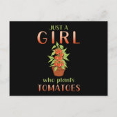 ガーデナーガーデナートマト植物ことわざギフト ポストカード (正面)