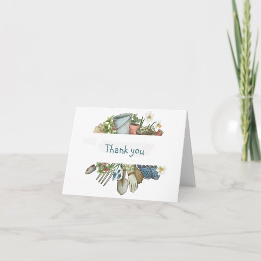 ガーデナーガーデニング救済プラントサンキュー サンキューカード (正面)