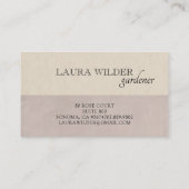 ガーデナーガーデニング蝶ロゴ 名刺 (裏面)