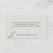 ガーデナーグリーナリー造園 名刺 (裏面)