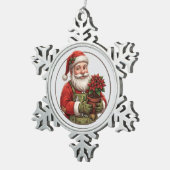 ガーデナーサンタポインセチア クリスマス オーナメント (右)