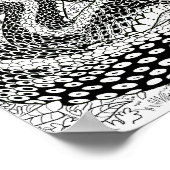 ガーデナースネーク勉強のスキンカラーリングページの先 ポスター (角)