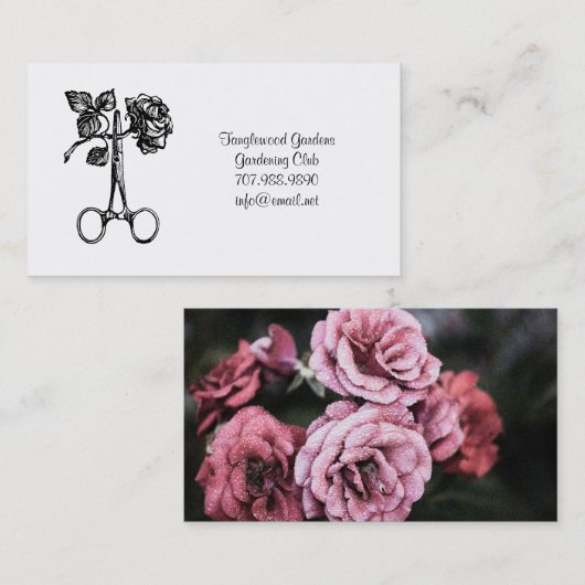ガーデナーズクラブ 名刺 (正面/裏面)