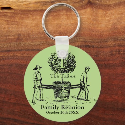 ガーデナーズファミリー懇親会キーチェーン付き名前をカスタムする キーホルダー (正面)