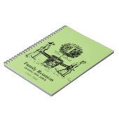 ガーデナーズファミリー懇親会ゲストブック名前をカスタムする ノートブック (左側)