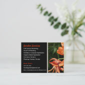 ガーデナータイガーリリーフローラ名刺 名刺 (スタンド正面)