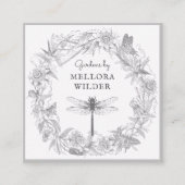 ガーデナードラゴンフライフローラ名刺 スクエア名刺 (正面)