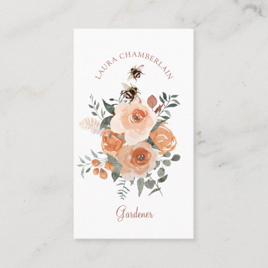 ガーデナーピーチグリーンフローラ 名刺 (正面)