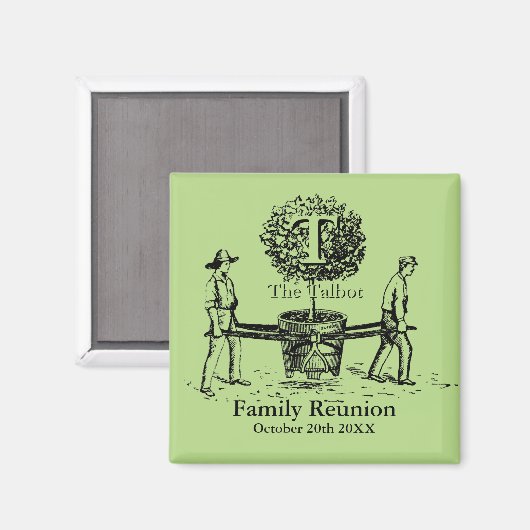 ガーデナーファミリー懇親会マグネットと名前をカスタムする マグネット (正面/裏面)