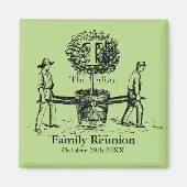 ガーデナーファミリー懇親会マグネットと名前をカスタムする マグネット (正面)