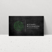 ガーデナーモダン造園低木ロゴブラックウッド 名刺