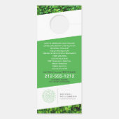 ガーデナーモダン造園低木ロゴホワイト ドアノブサイン (裏面)