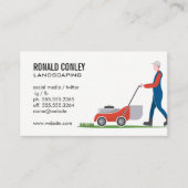 ガーデナーモーニングローン | 刈り草 名刺 (正面)