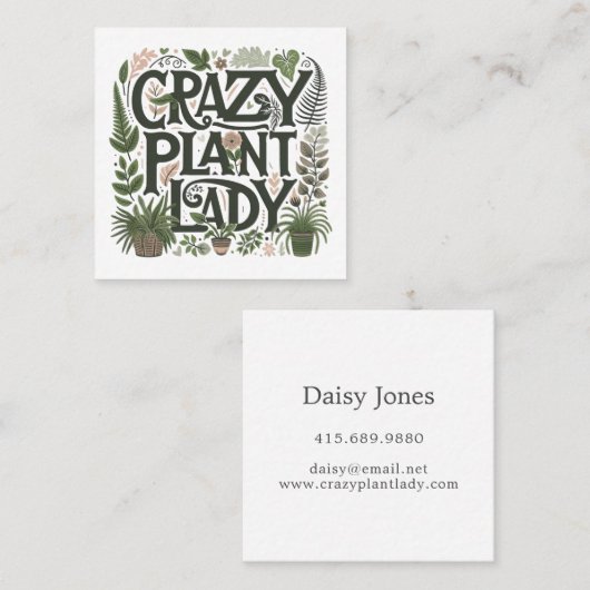 ガーデナーランドスキャッパーグリーン スクエア名刺 (正面/裏面)