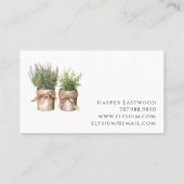 ガーデナー写真テンプレート名刺 名刺 (裏面)