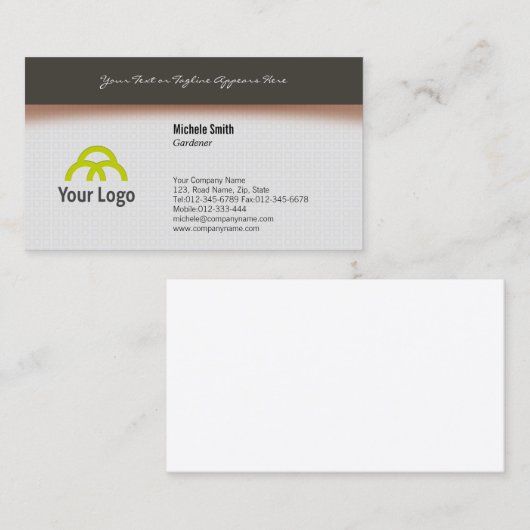 ガーデナー名刺シンプルデザイン 名刺 (正面/裏面)