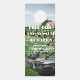 ガーデナー気に芝及びメンテナンス用ドアハンガー ドアノブサイン