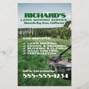 ガーデナー気に芝生とメンテナンスフライヤー チラシ