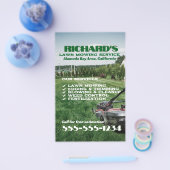 ガーデナー気に芝生とメンテナンスフライヤー チラシ (シングル)