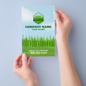 ガーデナー気に芝生とメンテナンスフライヤー チラシ (ハンドル)