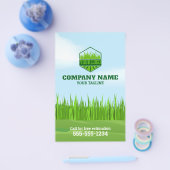 ガーデナー気に芝生とメンテナンスフライヤー チラシ (シングル)