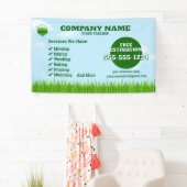 ガーデナー気に芝生と保守用バナー 横断幕 (インサイチュ)