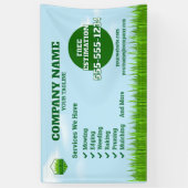 ガーデナー気に芝生と保守用バナー 横断幕 (縦)