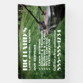 ガーデナー気に芝生と保守用バナー 横断幕 (縦)