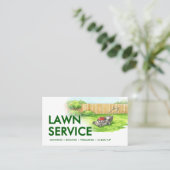 ガーデナー気に芝生及びメンテナンスの名刺 名刺 (スタンド正面)