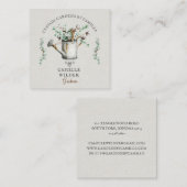 ガーデナー水彩灌水缶 スクエア名刺 (正面/裏面)