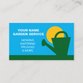 ガーデナー芝生の気にビジネスカードテンプレート 名刺 (正面)