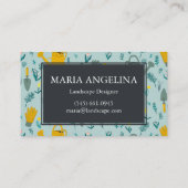 ガーデナー造園ガーデニングモダンカッコいい 名刺 (裏面)