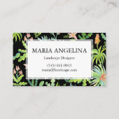 ガーデナー造園園芸植モダン物カッコいい 名刺 (裏面)