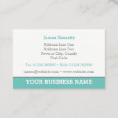 ガーデナー&ガーデニングサービスのコールカード。 名刺 (裏面)