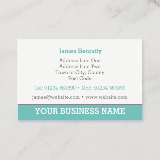 ガーデナー&ガーデニングサービスのコールカード。 名刺 (裏面)