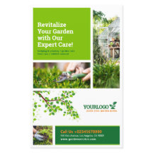 ガーデナー、ガーデニングサービス、芝生気にDLフライヤー