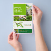 ガーデナー、ガーデニングサービス、芝生気にDLフライヤー チラシ (ハンドル)