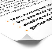 ガーデナー、ガーデンセンター、芝生気に – 光沢のあるポスター ポスター (コーナー)