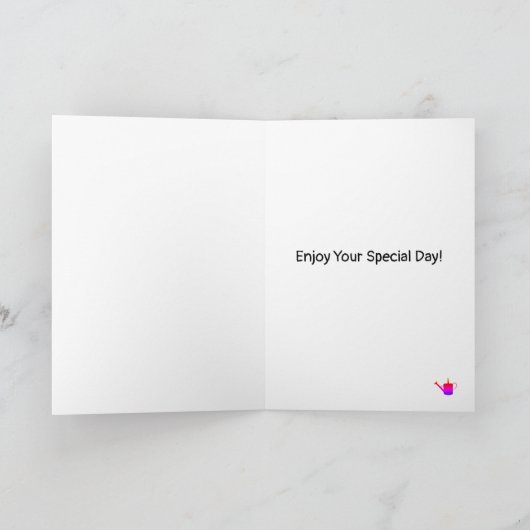 ガーデナー フローラル マザーズデー カード (内部)