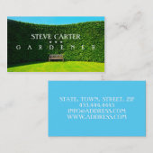 ガーデナー、フローリスト地紙グリーンプラ気にント 名刺 (正面/裏面)