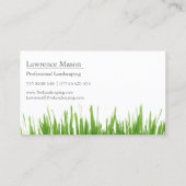 ガーデナー/造園グラス、フォトビジネスカード 名刺 (裏面)