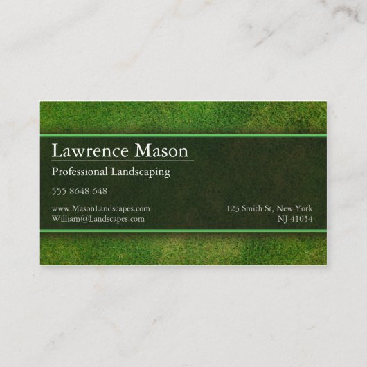 ガーデナー/造園名刺 名刺 (裏面)