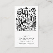 ガーデナ図解入りの、写真付きのー着陸機 名刺 (正面)