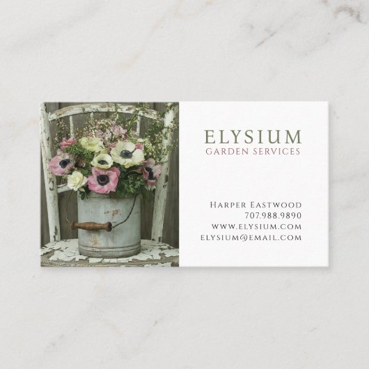 ガーデナ素朴ーの野花 名刺 (正面)