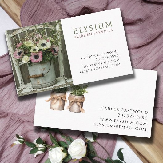 ガーデナ素朴ーの野花 名刺