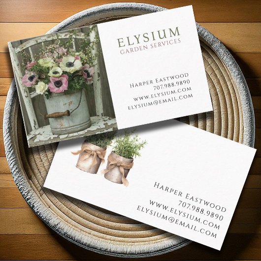 ガーデナ素朴ーの野花 名刺