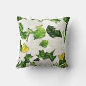 ガーデニアの水彩 クッション (裏面)