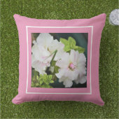 ガーデニアピンクフローラデリケート アウトドアクッション (芝生)